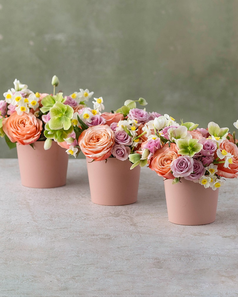 Pastel Charm Trio Flower Arrangement