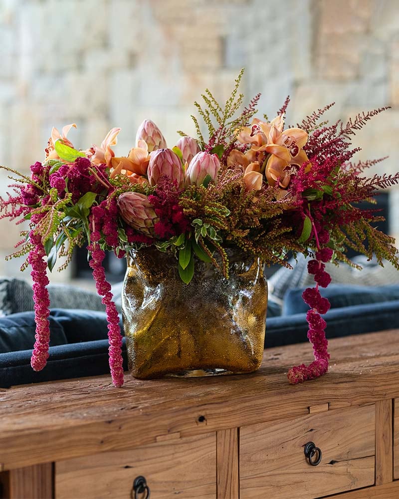 Sideboard Arrangement - Deluxe Flower Arrangement