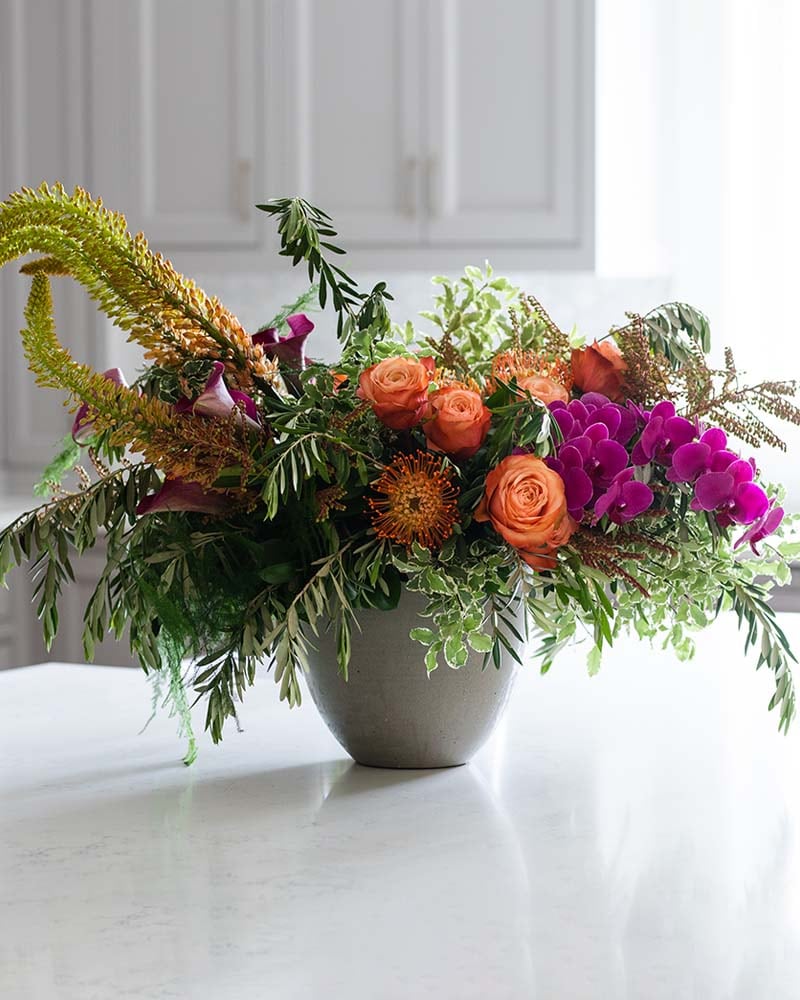 Kitchen Island Arrangement Flower Arrangement
