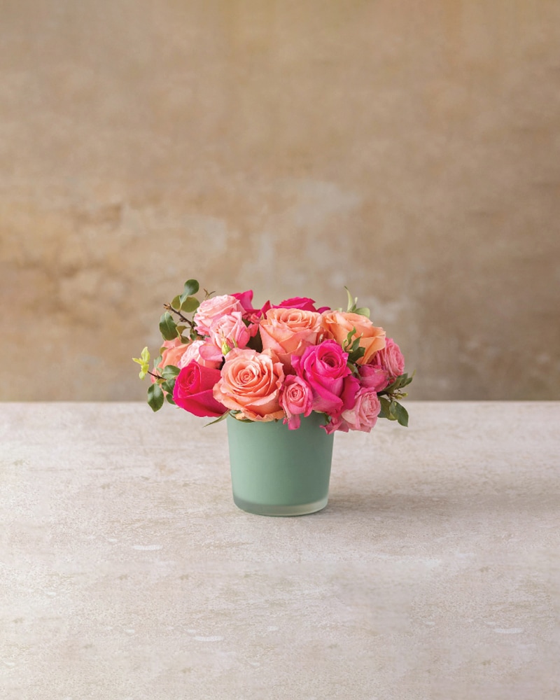 Raspberry Rose Flower Arrangement