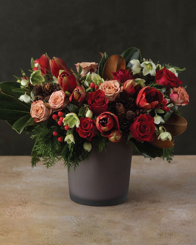 Garnet Garden Flower Arrangement