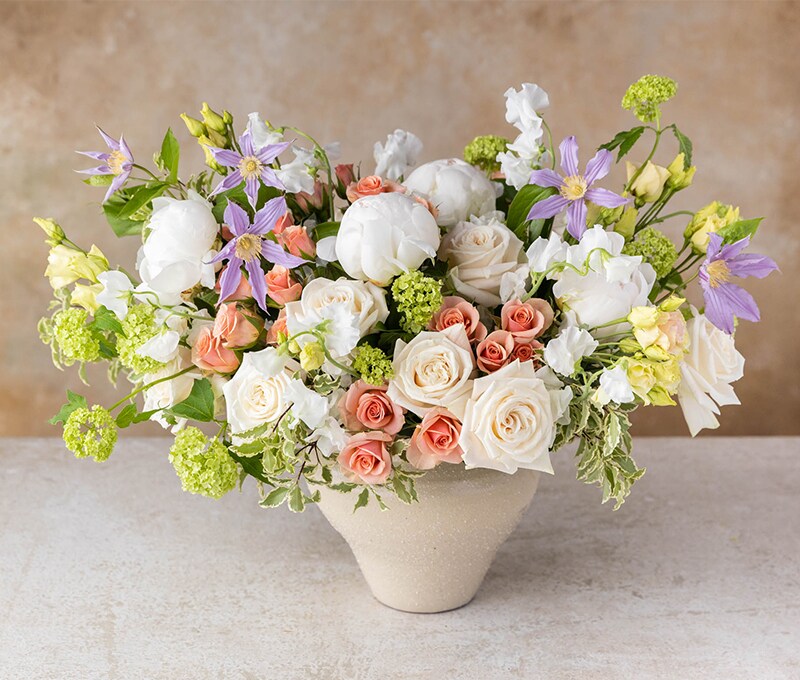 Fortnightly Box Pastel Seasonal Flowers Subscription