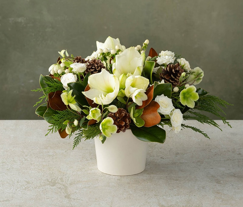 Amaryllis and Spray Roses Bouquet