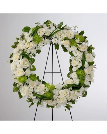 LASTING SERENITY WREATH Flower Arrangement