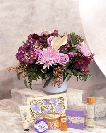 Amethyst & Lavender Gift Set in West Roxbury MA - Davis & Sawin Florist
