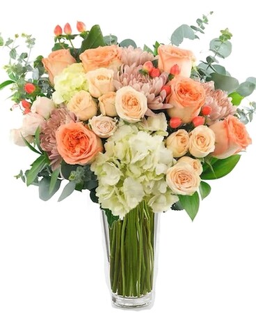 Peaches & Cream Flower Arrangement