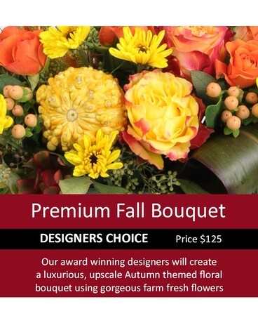 Designers Choice Fall Standard Premium Flower Arrangement