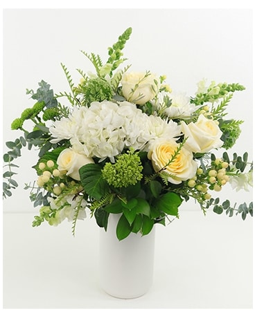 December Snow Flower Arrangement