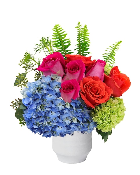 Lakeshore Blue Flower Arrangement