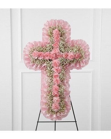 The FTD® Angel's Cross™ Easel Flower Arrangement