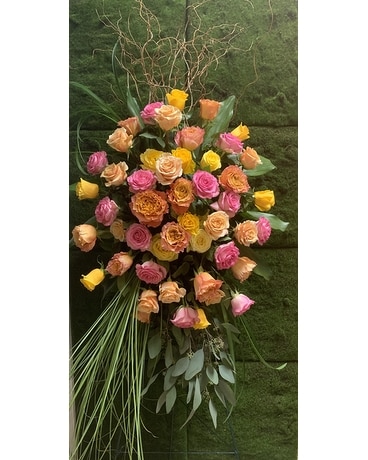 Mixed Rose Standing Spray Flower Arrangement