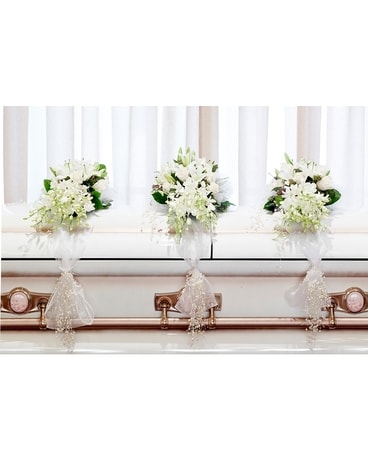 Fabric Casket Scarf Funeral Casket Spray Flowers