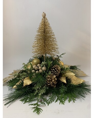 Gilded Tree Centerpiece Flower Arrangement