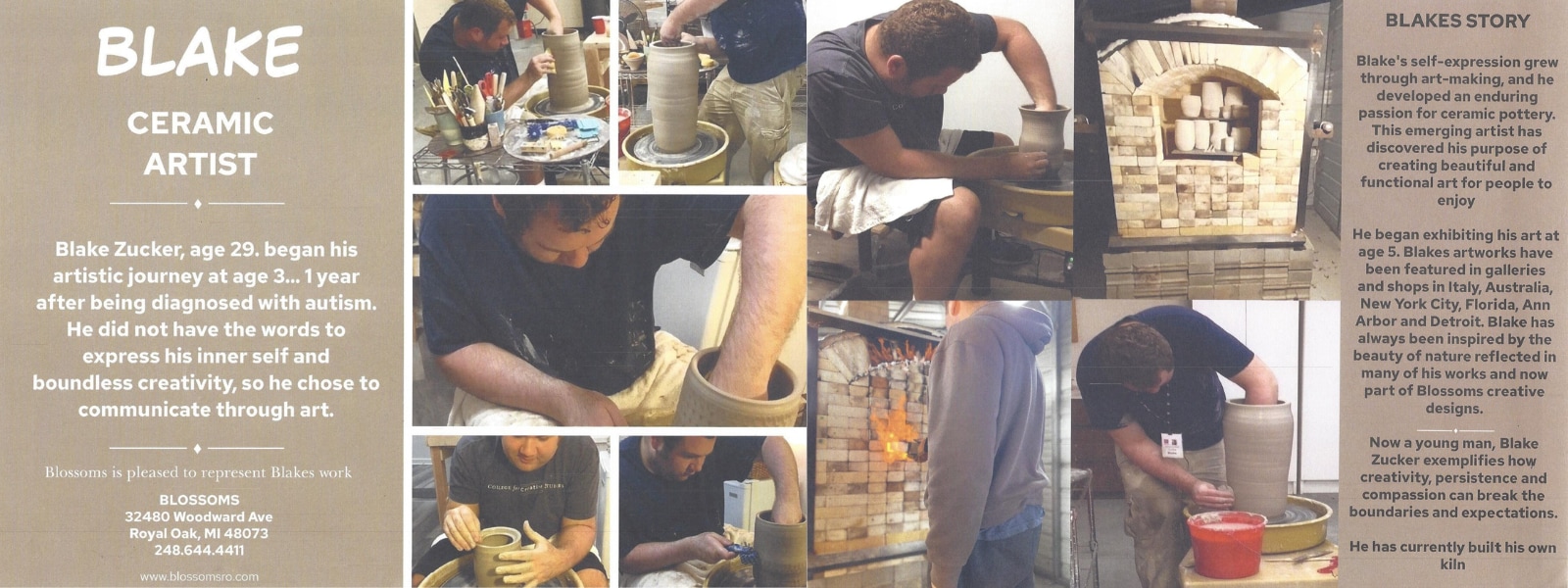 Ceramics By Blake Delivery Royal Oak MI - Blossoms