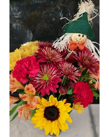 Farm Fresh Fall Flower Arrangement