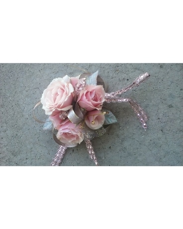 Rose Gold Romance Corsage