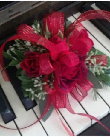 Lady in Red Corsage