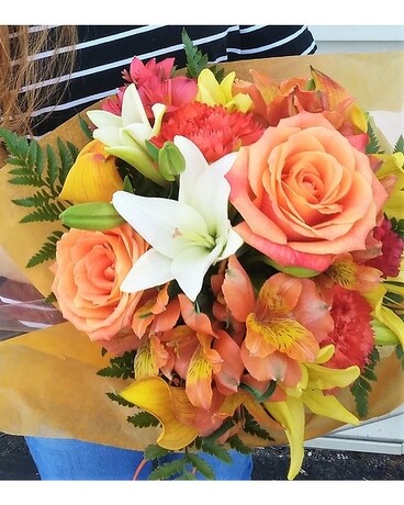 Stunning Orange Handtie Bouquet