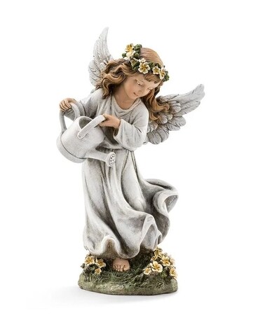 Angel Watering Flowers