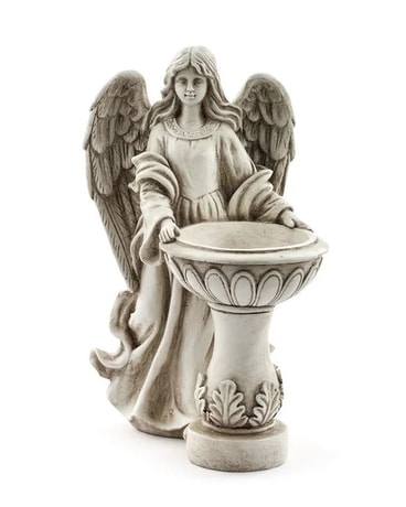 Angel with Bird Feeder