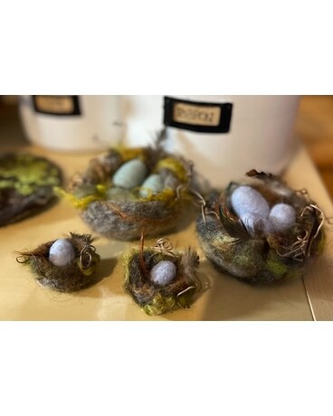 Needle Felted Bird's Nest Workshop