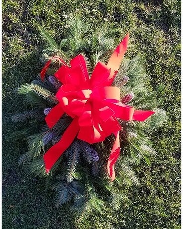 Standard Memorial Pillow Flower Arrangement