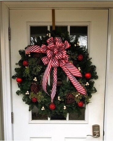 Red and White Wreath Wreath