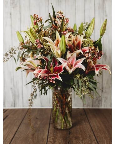 Stargazer Lilies Flower Arrangement