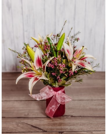 Blushing Pink Flower Arrangement
