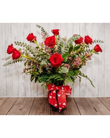 Premium Long Stem Roses Flower Arrangement