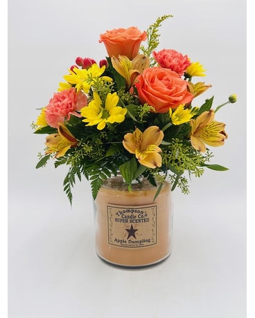 Willow Pointe Super Sized Candle Bouquet Flower Arrangement