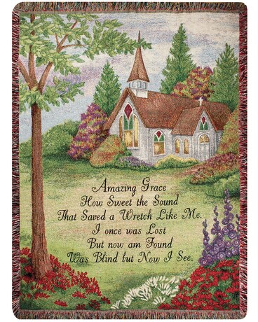 Amazing Grace Tapestry Woven Throw Custom product