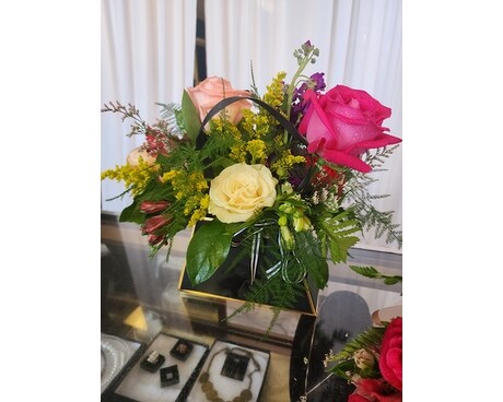 Diva Purse Flower Arrangement