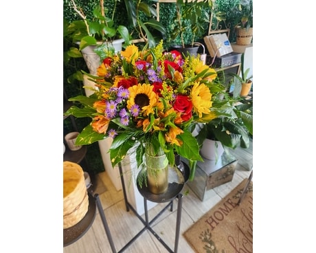 Vibrant Hues Flower Arrangement