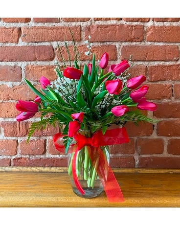 Tasteful Tulip Arrangement Flower Arrangement