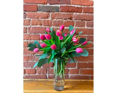 Tasteful Peony Tulip Bouquet Flower Arrangement