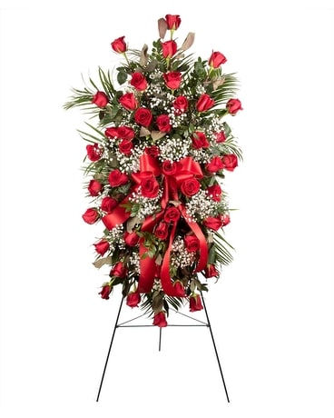 Radiant Remembrance Standing Spray Funeral Arrangement