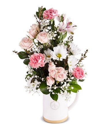 Pretty in Pink Pitcher Flower Arrangement
