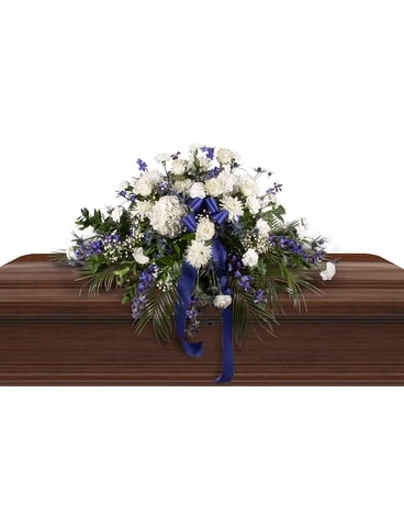 Beyond Beautiful Casket Spray Flower Arrangement