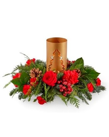 Evergreen Glow Bouquet Flower Arrangement