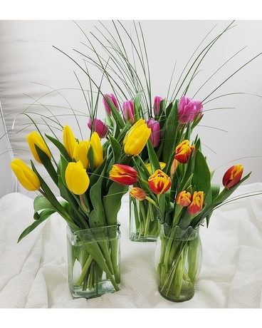 Tulips Assorted Flower Arrangement