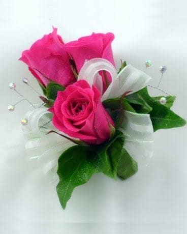 Rose Corsage (wrist) - Pick Your Color Flower Arrangement