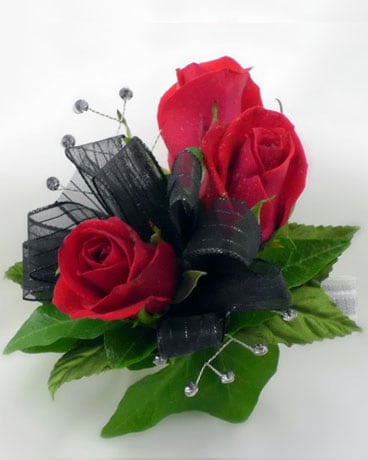 Red Rose Corsage (wrist) Corsage