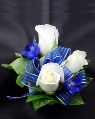White Rose Corsage (wrist) Flower Arrangement