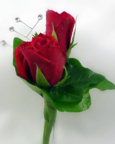 Red Rose Boutonniere Boutonniere