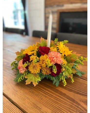 Fall into Fall Flower Arrangement