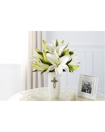 Faithful Blessings Bouquet Sympathy Arrangement