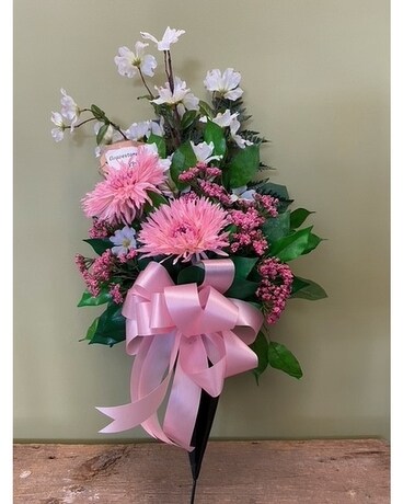 Grave Site Memorial Sympathy Arrangement