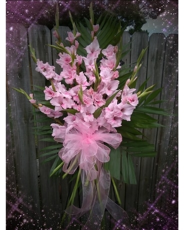Pink Sympathy Funeral Arrangement