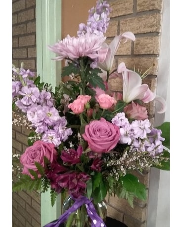 Luscious Lavender Flower Arrangement